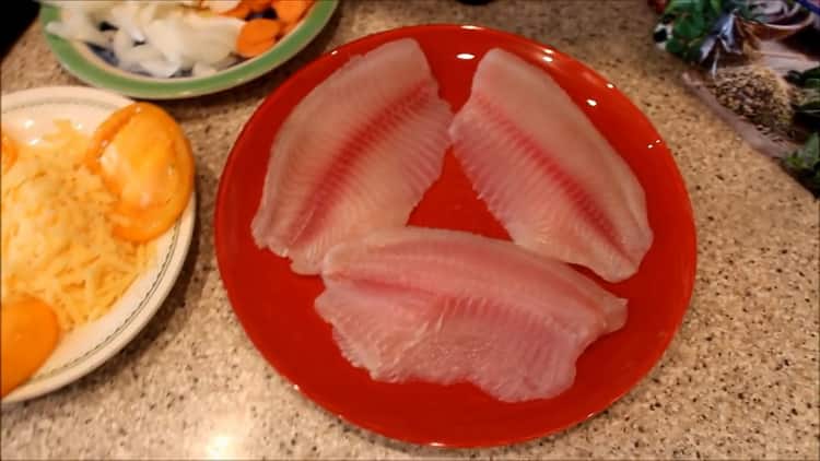 To cook fish in the oven, prepare the ingredients
