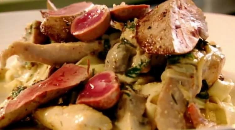 Fricasé de conejo según una receta paso a paso con foto