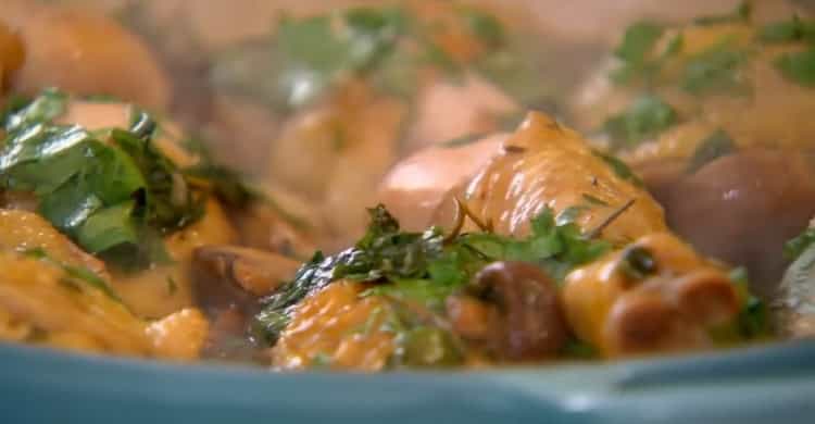 Fricassée de poulet recette par étape avec photo