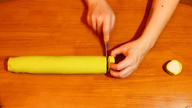 For steaming khinkali, cut the dough