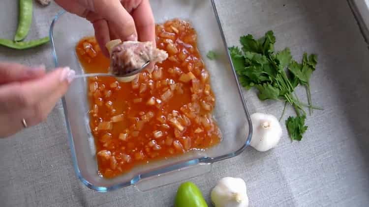 Farce des pâtes pour la cuisine