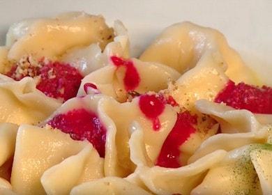 We cook original dumplings with cheese at home according to a step-by-step recipe with a photo.