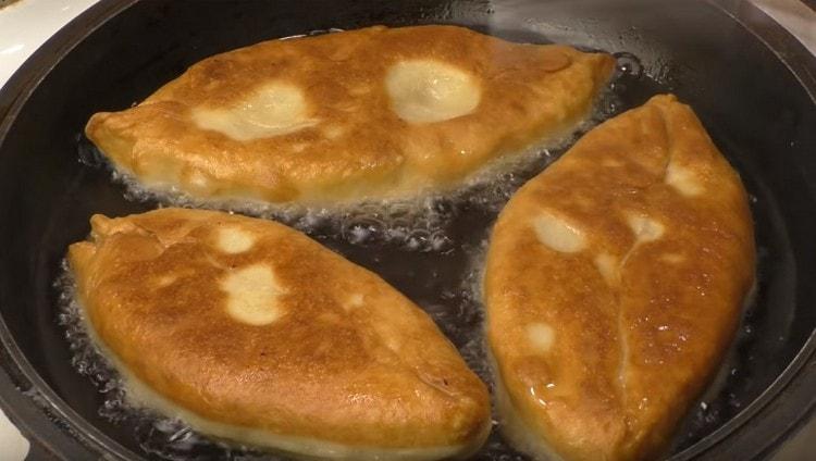 Fry pies on both sides.