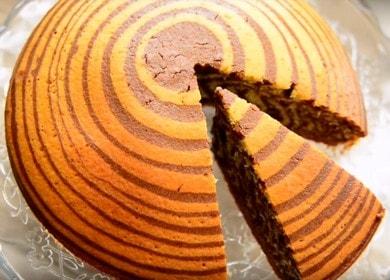 Muffin au chocolat et à la vanille Zebra - un dessert simple et délicieux