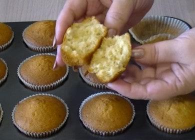 delicious cupcake on milk: we cook according to the recipe with step by step photos.