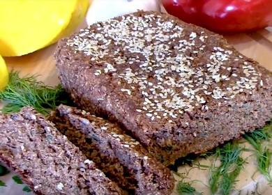 We prepare healthy bran bread according to a step-by-step recipe with a photo.