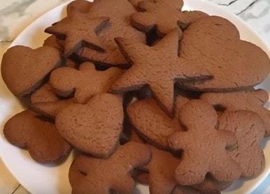 Children's chocolate figured cookies - it can not be easier
