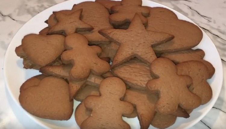 Las galletas son sabrosas y aromáticas.