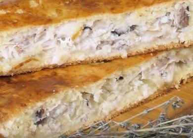 We prepare a delicious mackerel pie according to a step by step recipe with a photo.