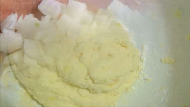 To make mashed potato cakes, make a dough