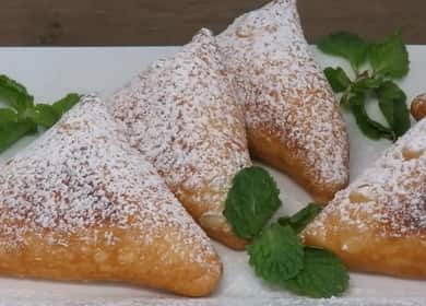 Torte od lisnatog tijesta s jabukama: korak po korak recept s fotografijama