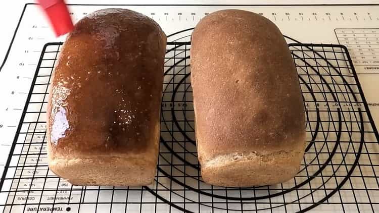 pan de centeno de trigo listo