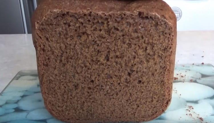 cooled bread can be cut.