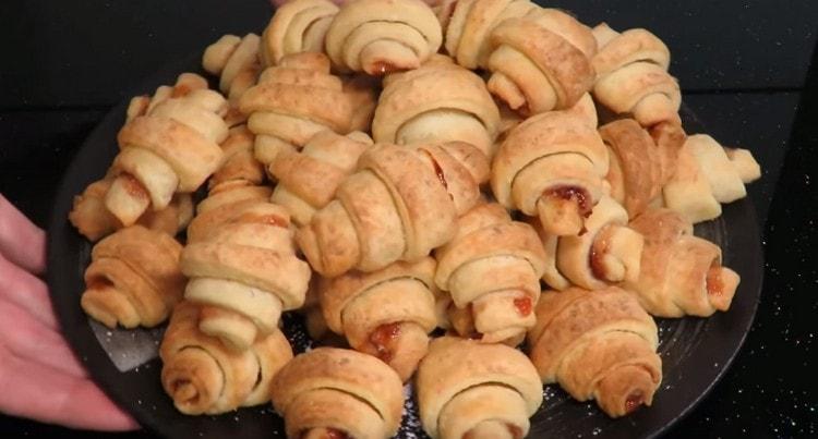 Les bagels sont cuits très rapidement.