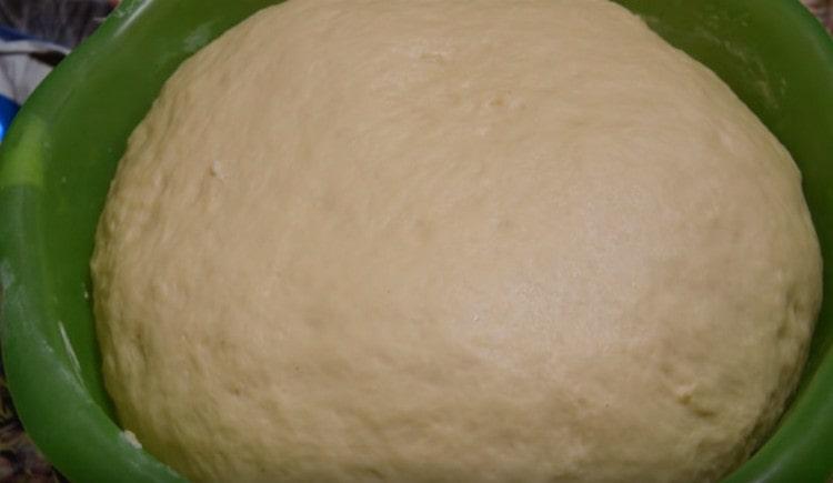 Butter yeast pastry dough is ready to go.
