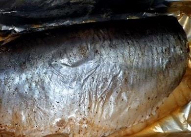 Oven baked herring in foil is a simple and tasty dish