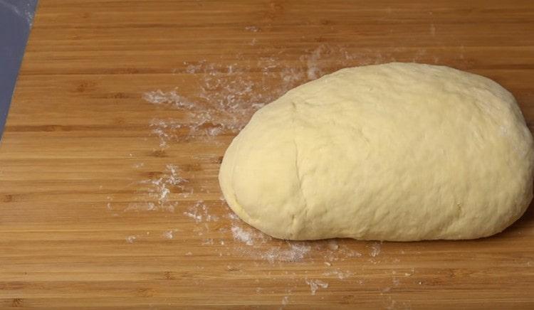 An excellent dough for whitewash on kefir is ready.