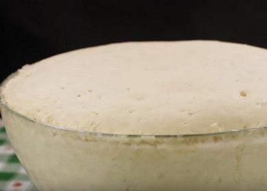 We prepare a delicious yeast dough for whites with meat according to the recipe with a photo.