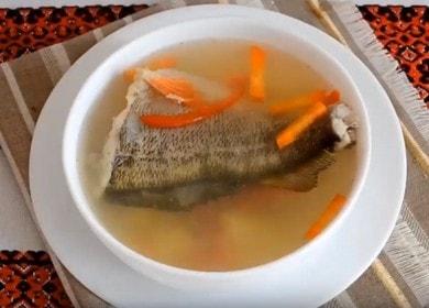 Perch fish soup - a delicious, light dish with a charming aroma