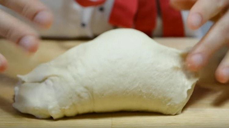 The dough should turn out soft and airy.