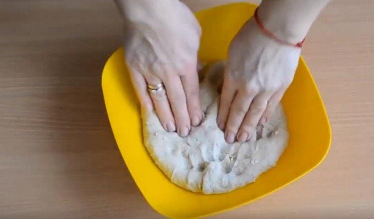 The dough should turn out soft, do not stick to your hands.