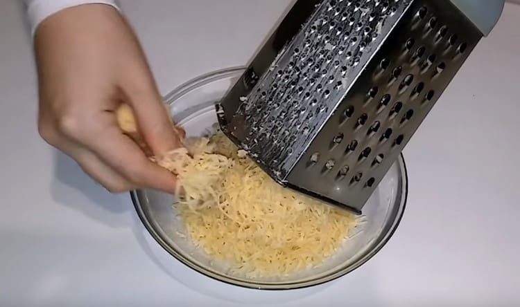 Grate the cheese.