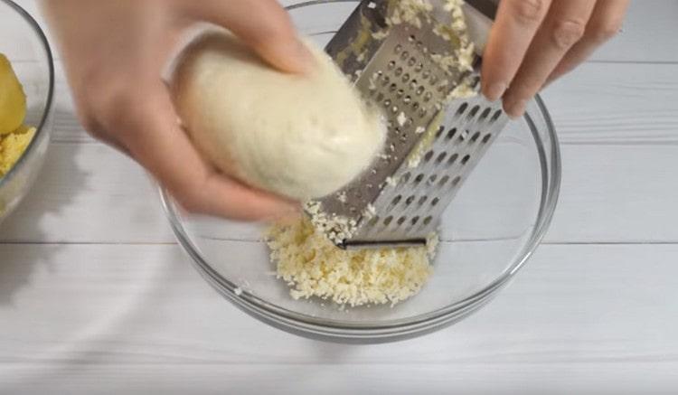 We rub cheese on the same grater.