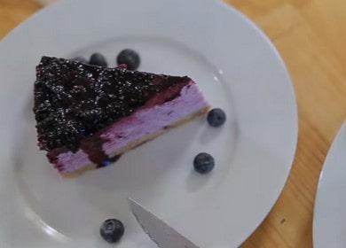 Cheesecake à la myrtille sans cuisson - une recette universelle