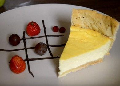 La tarta de queso más delicada con mascarpone: cocinamos según la receta con fotos paso a paso.