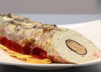 Stuffed pike baked in the oven - very tasty and festive