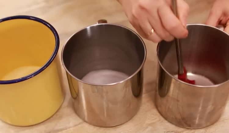 To make an orange cake, grease the mold