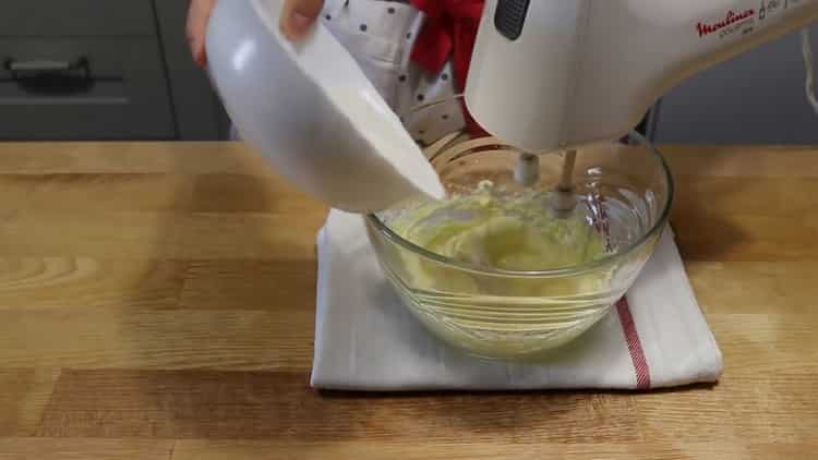 Add sugar to make a banana cake