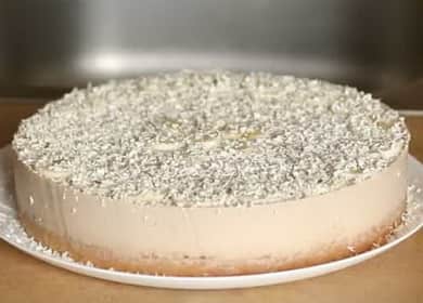 Tarta de queso y plátano: postre de mousse delicado