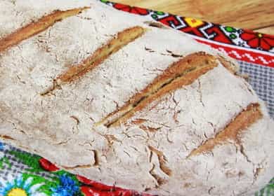 Pan de levadura sin horno según una receta paso a paso con foto