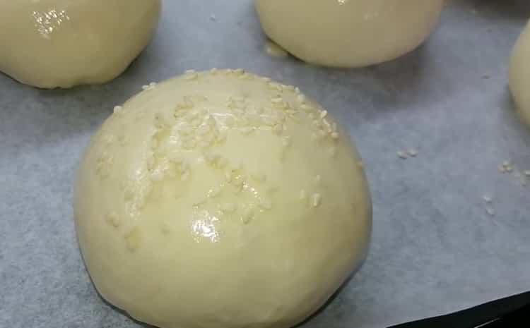 bollos de levadura de horno