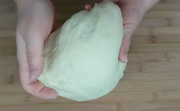 To make buns, knead the dough