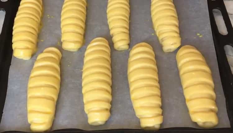 Custard rolls: step by step recipe with photo