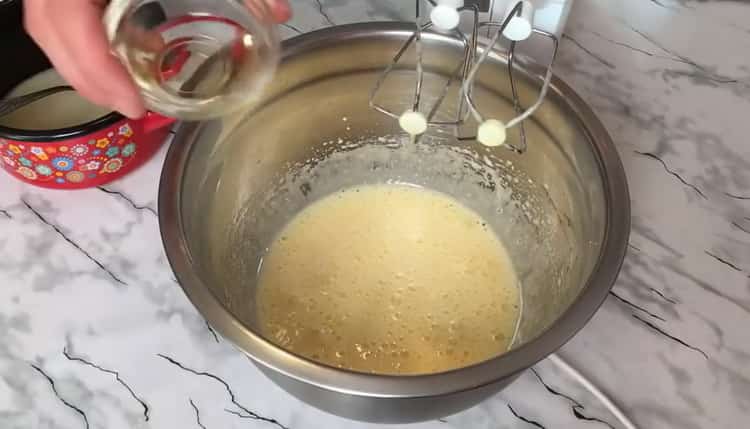 Add butter to make custard yeast buns