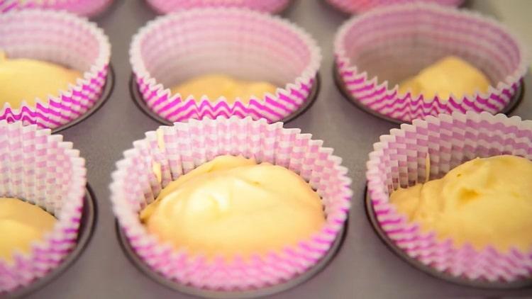 Cupcakes de vainilla - Cupcakes con crema delicada