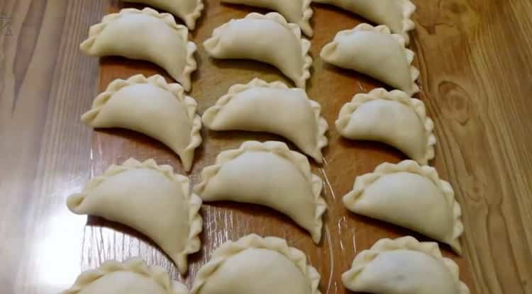 dumplings with sauerkraut ready