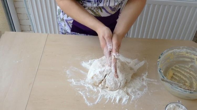 For cooking cheesecakes with cottage cheese, knead the dough