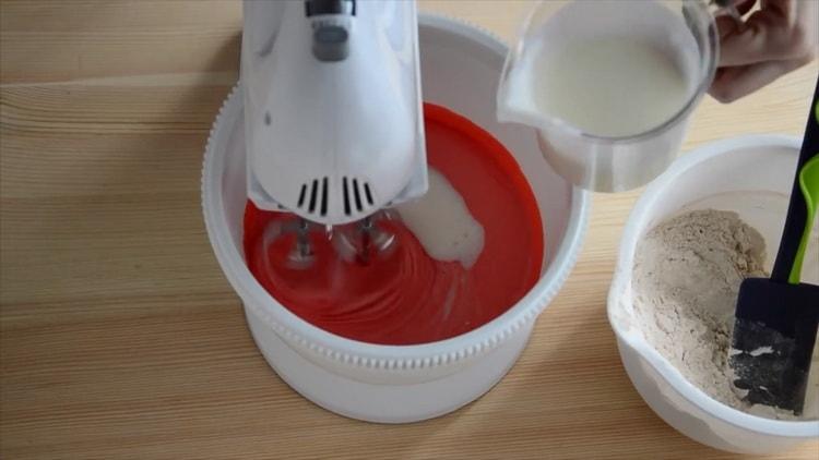 To make red velvet cupcakes add kefir