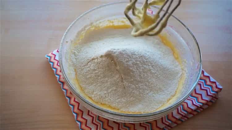 To make a cupcake, add flour