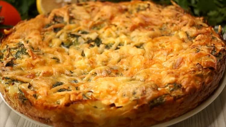 Cazuela de col en el horno según una receta paso a paso con foto