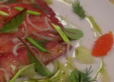 Carpaccio de saumon rose - surprenez vos proches et vos amis