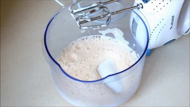 To make a cupcake in a slow cooker, add sugar