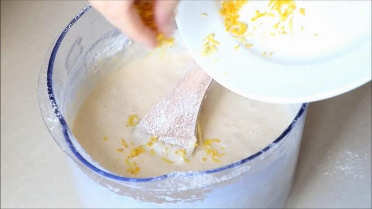 To make a cupcake in a slow cooker add zest