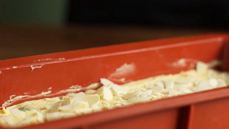 To make a cake with candied fruit, prepare a mold