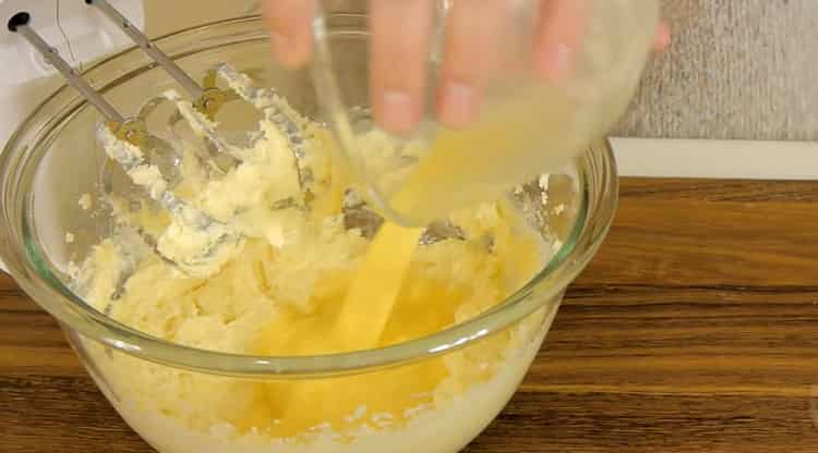 Add butter to make the muffin