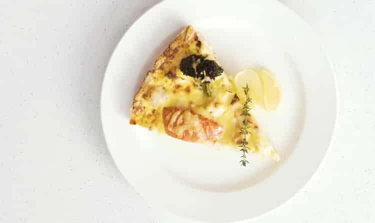 quiche au poisson est prêt